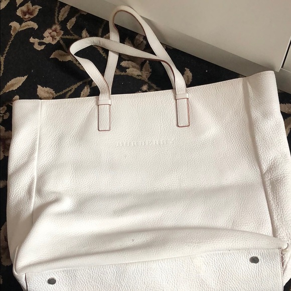 burberry tote bag white